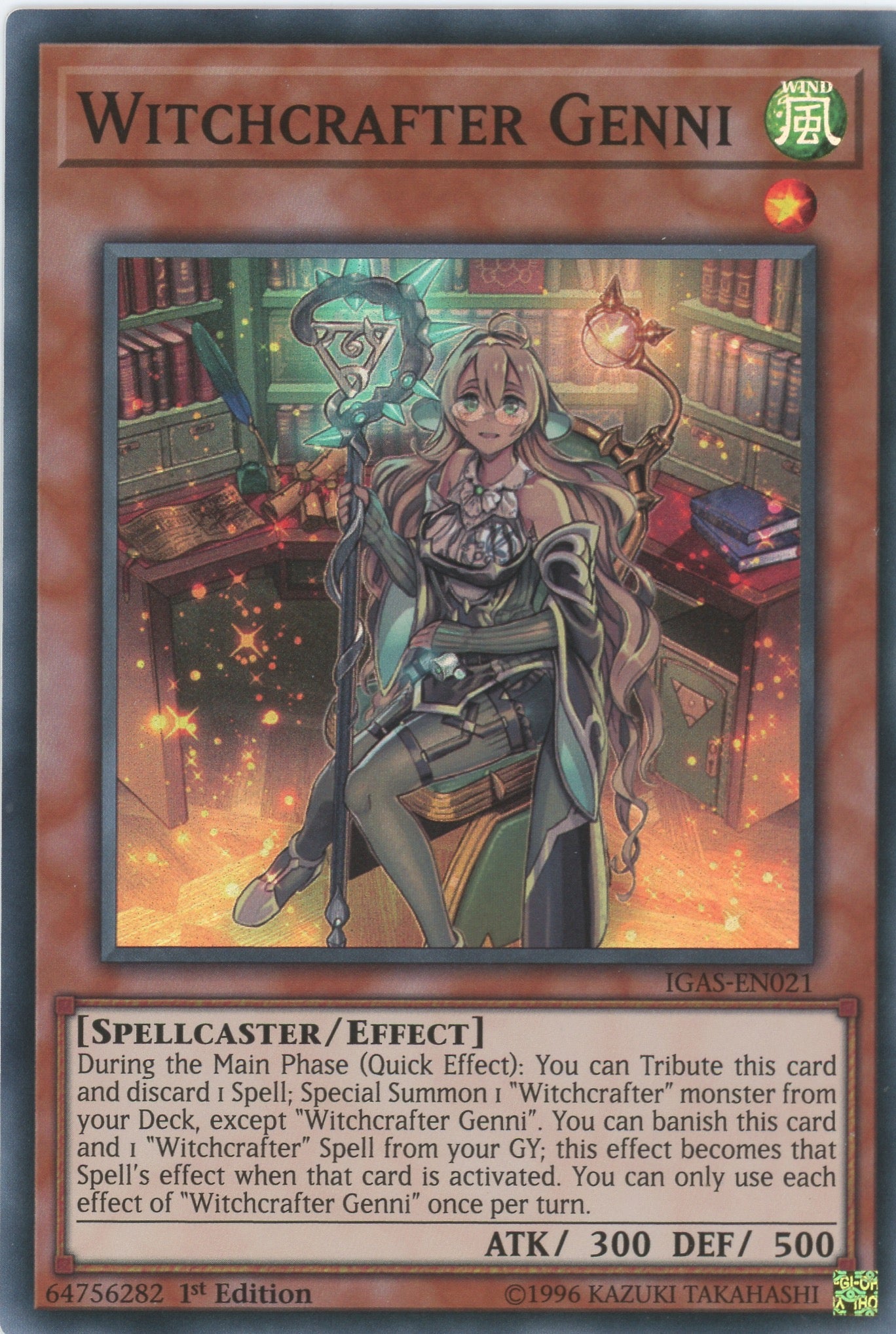 IGAS-EN021 - "Witchcrafter Genni" - Super Rare - Effect Monster -   - Ignition Assault