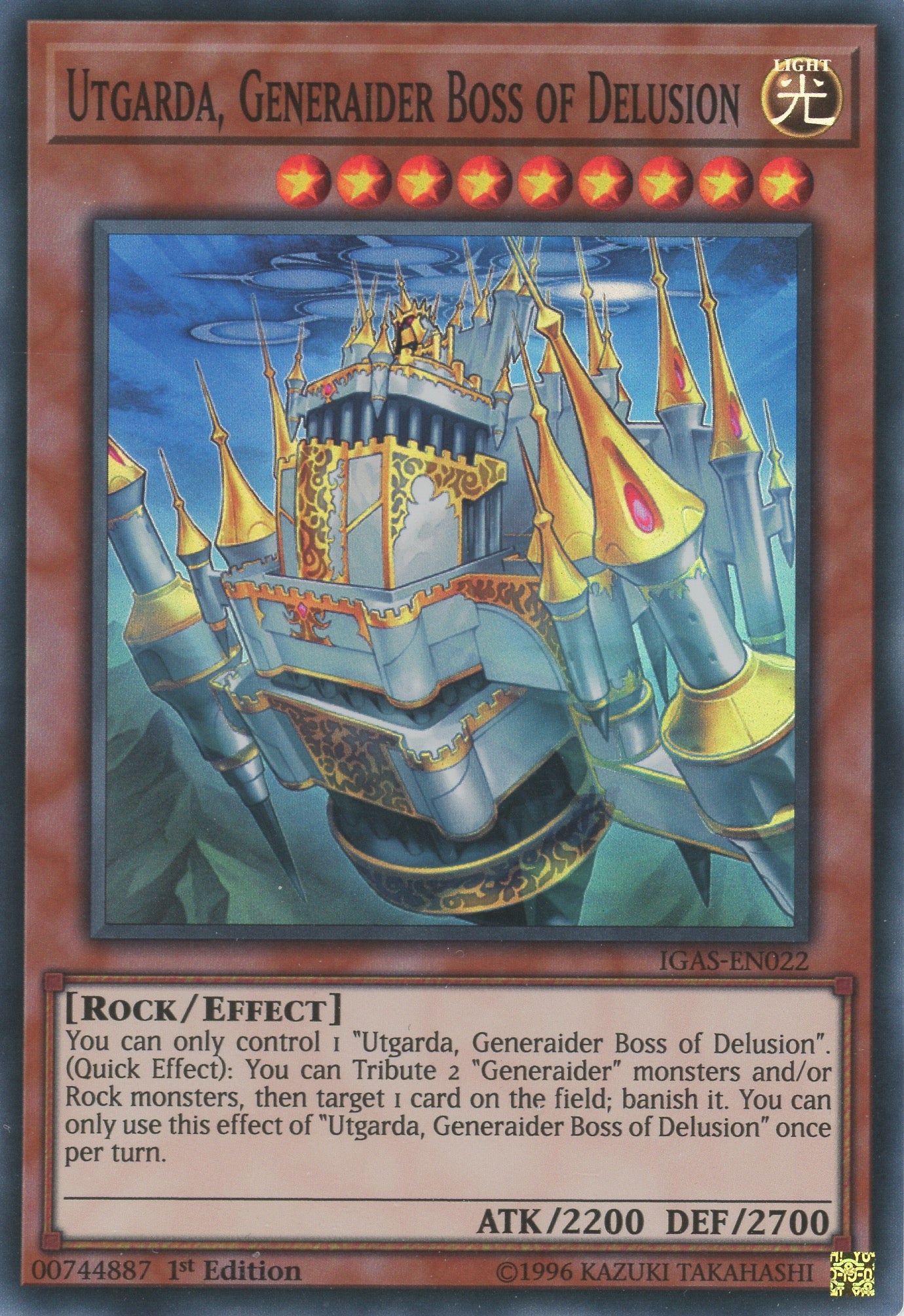 IGAS-EN022 - "Utgarda, Generaider Boss of Delusion" - Super Rare - Effect Monster -   - Ignition Assault