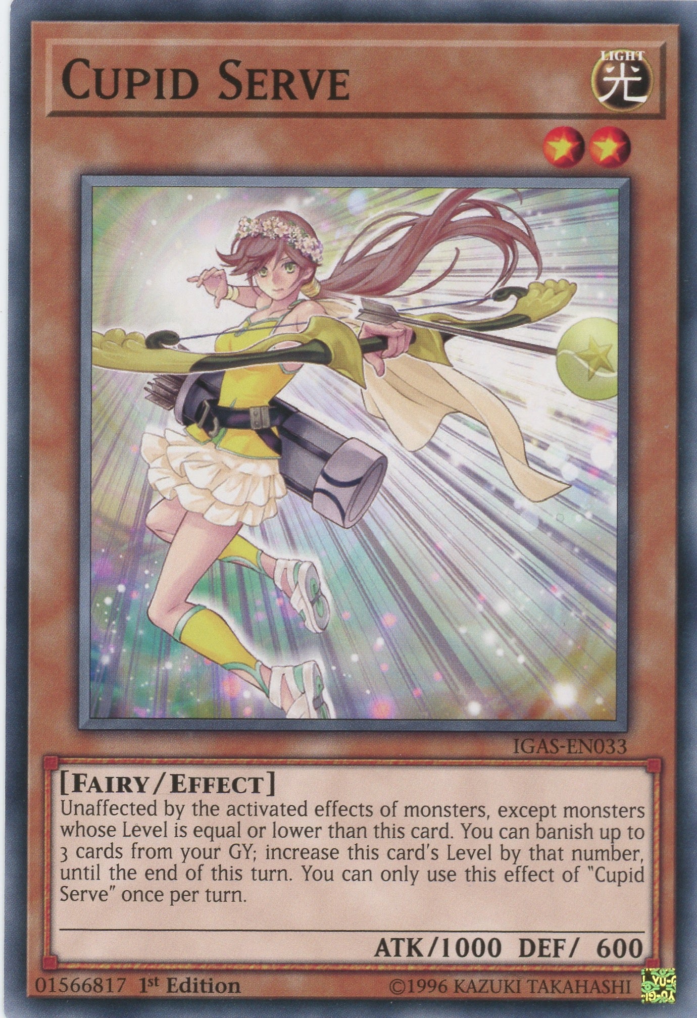 IGAS-EN033 - "Cupid Serve" - Common - Effect Monster -   - Ignition Assault