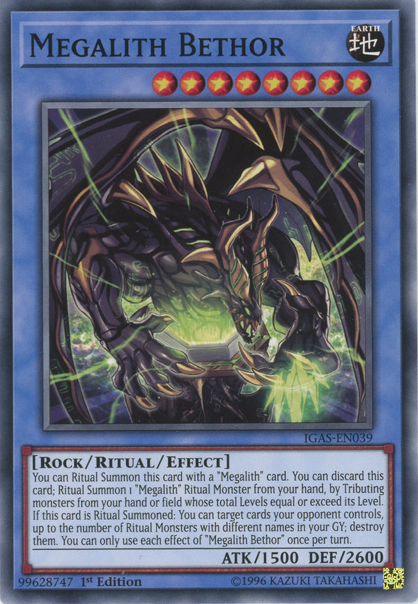 IGAS-EN039 - "Megalith Bethor" - Common - Effect Ritual Monster -   - Ignition Assault