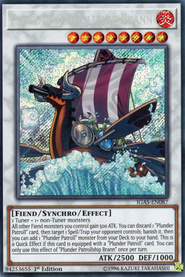 IGAS-EN087 - Plunder Patrollship Brann - Secret Rare - Ignition Assault