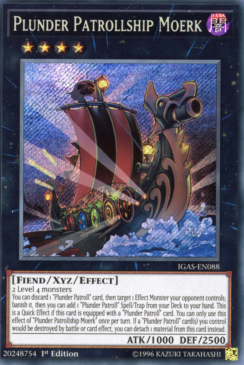 IGAS-EN088 - "Plunder Patrollship Moerk" - Secret Rare - Effect Xyz Monster -   - Ignition Assault