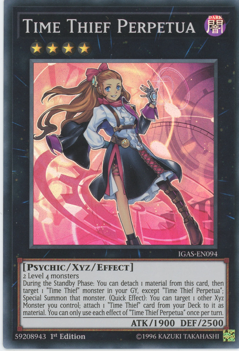 IGAS-EN094 - "Time Thief Perpetua" - Super Rare - Effect Xyz Monster -   - Ignition Assault