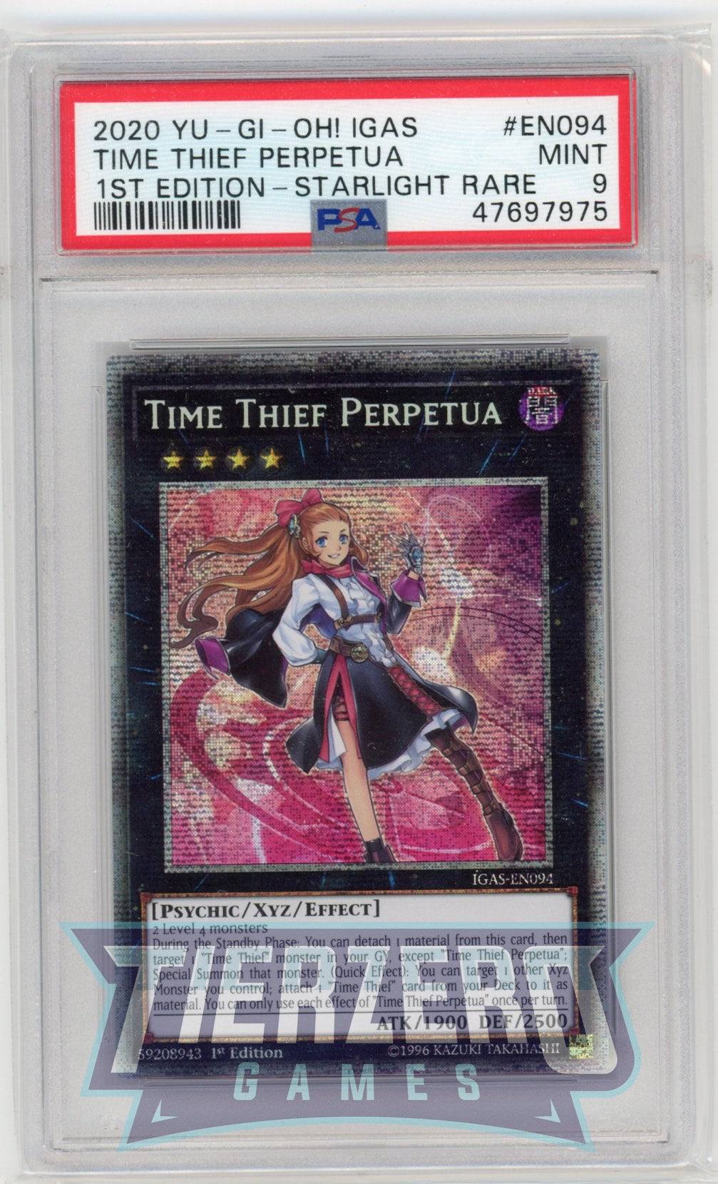 IGAS-EN094 - Time Thieff Perpetua - Starlight Rare - PSA 9