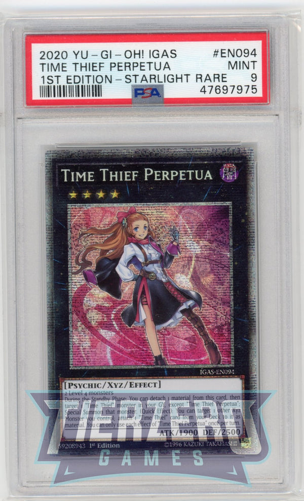 IGAS-EN094 - Time Thieff Perpetua - Starlight Rare - PSA 9