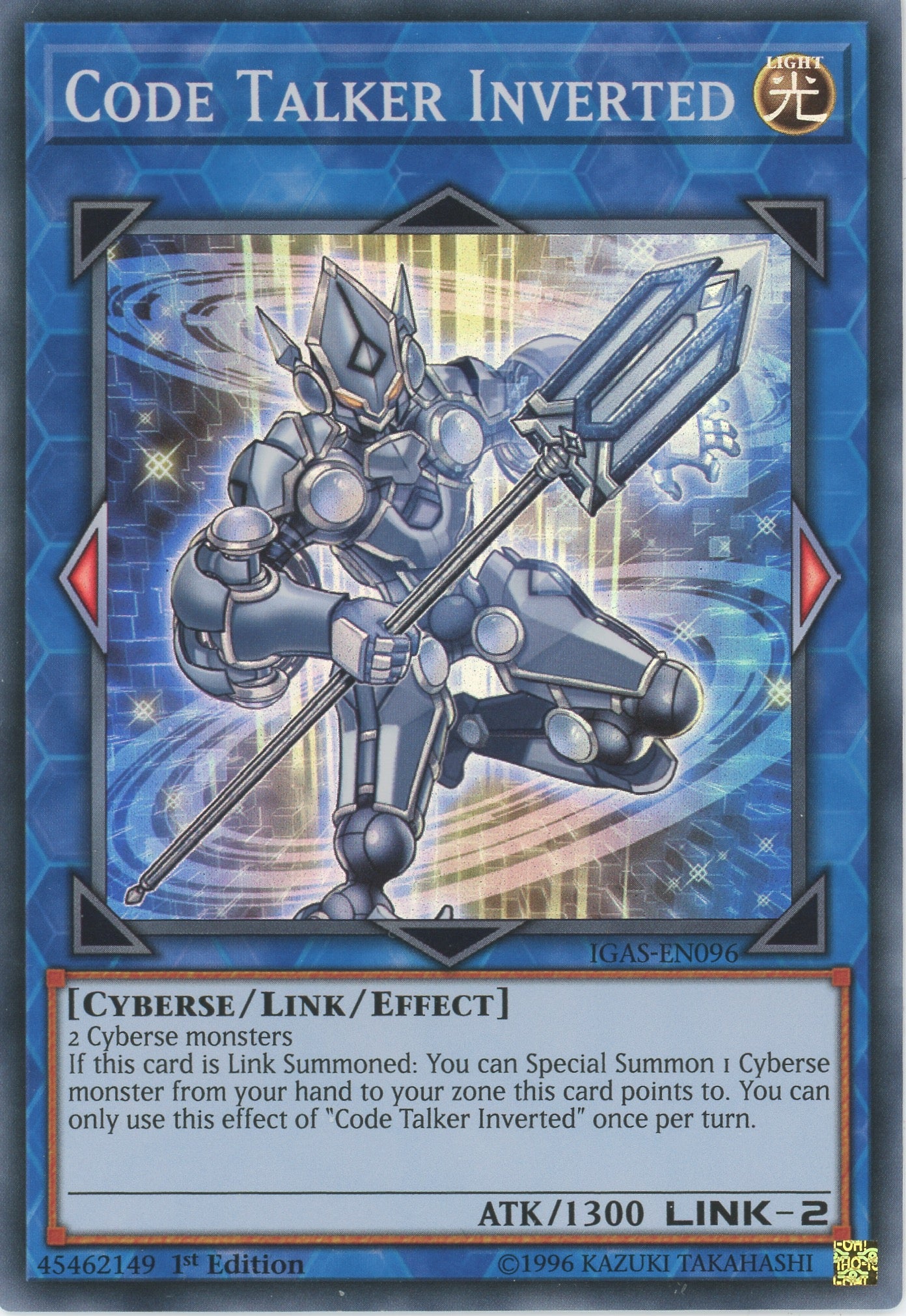 IGAS-EN096 - "Code Talker Inverted" - Super Rare - Effect Link Monster -   - Ignition Assault