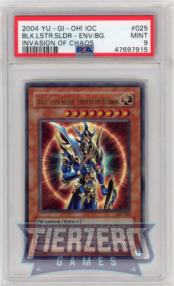 IOC-025 - Black Luster Soldier - Envoy of the Beginning - Ultra Rare - PSA 9