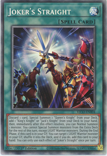 KICO-EN004 - Joker's Straight (CR) - Collector's Rare - King's Court
