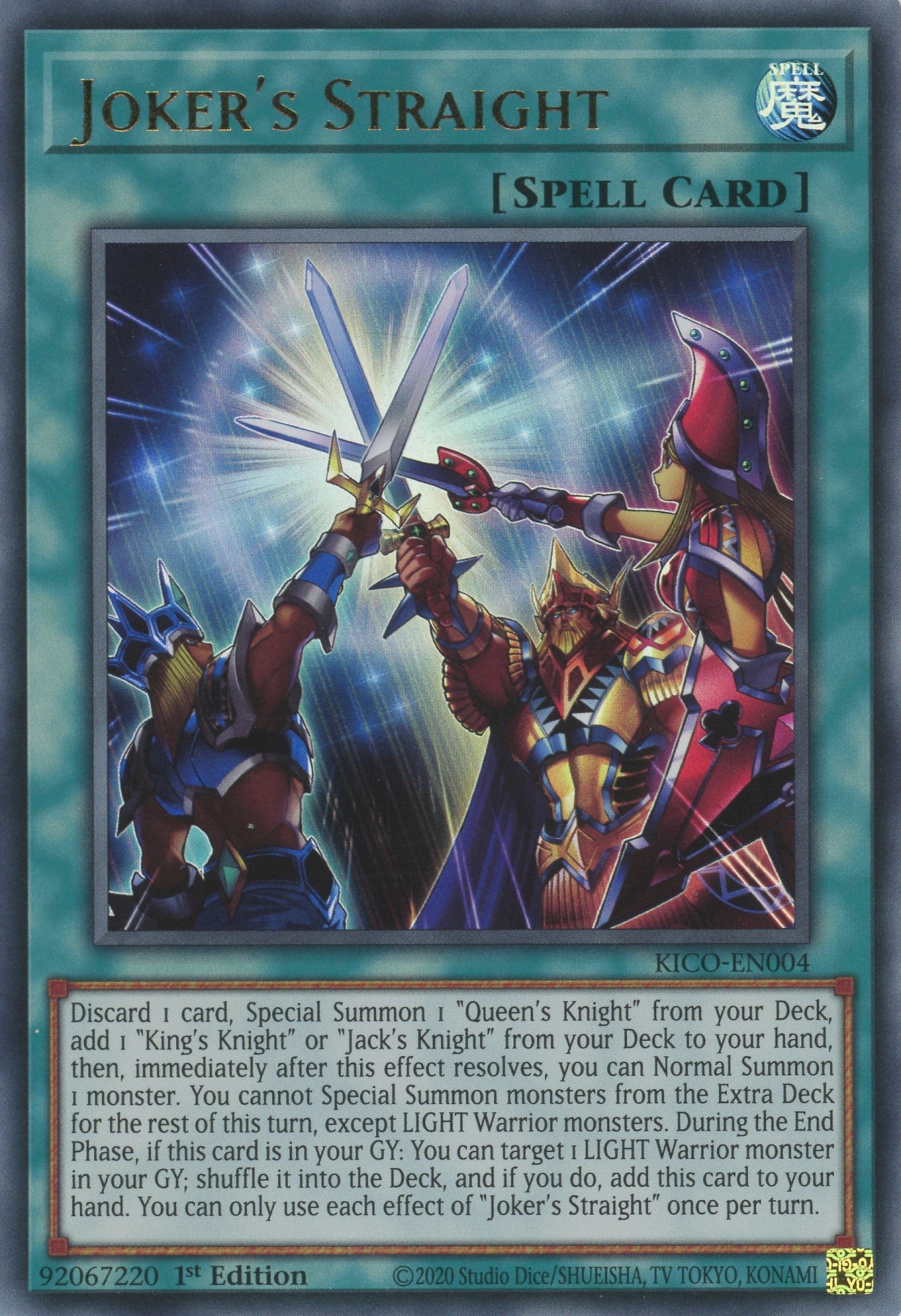 KICO-EN004 - Jokers Straight - Ultra Rare - Normal Spell - Kings Court