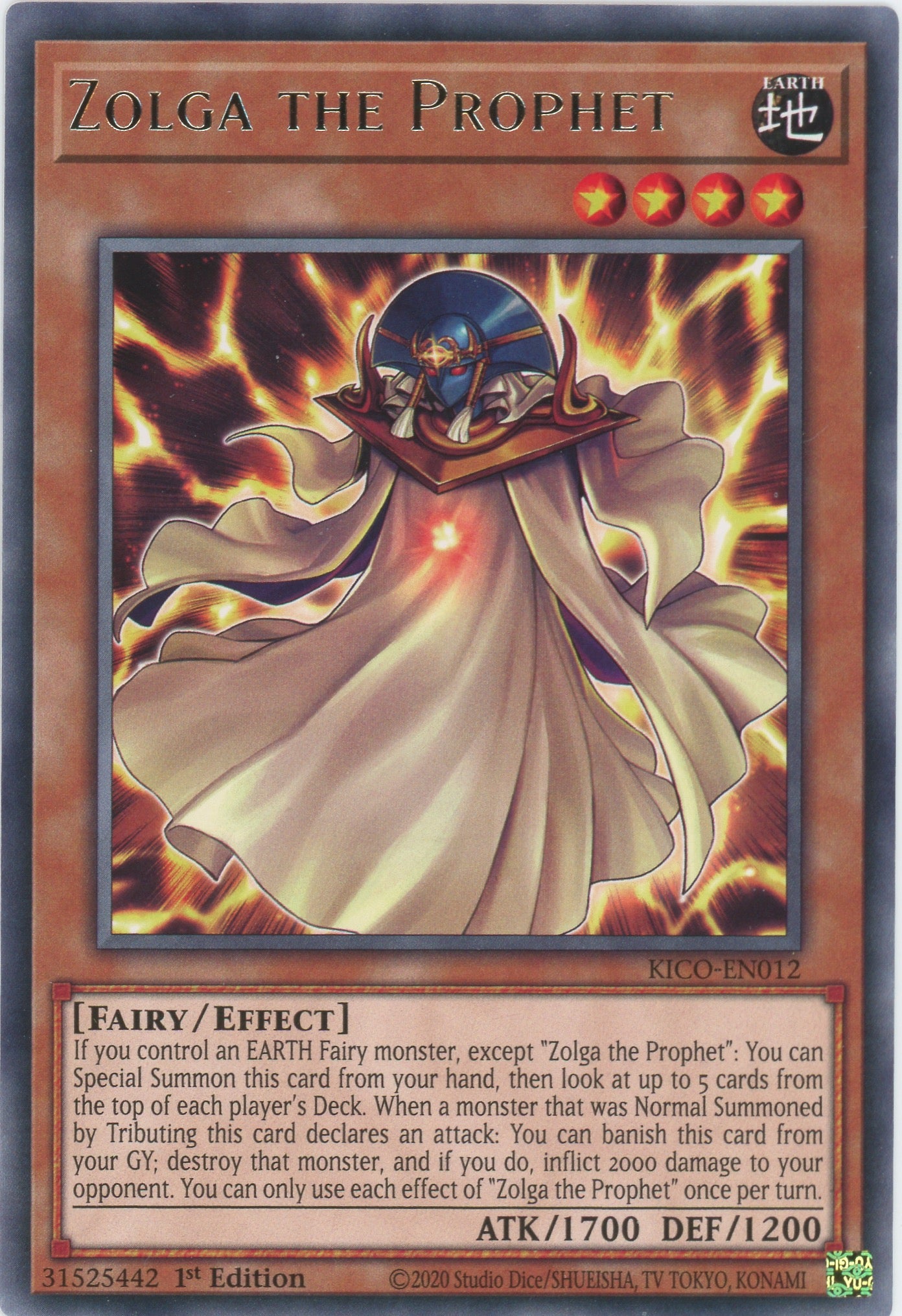 KICO-EN012 - Zolga the Prophet - Rare - Effect Monster - Kings Court