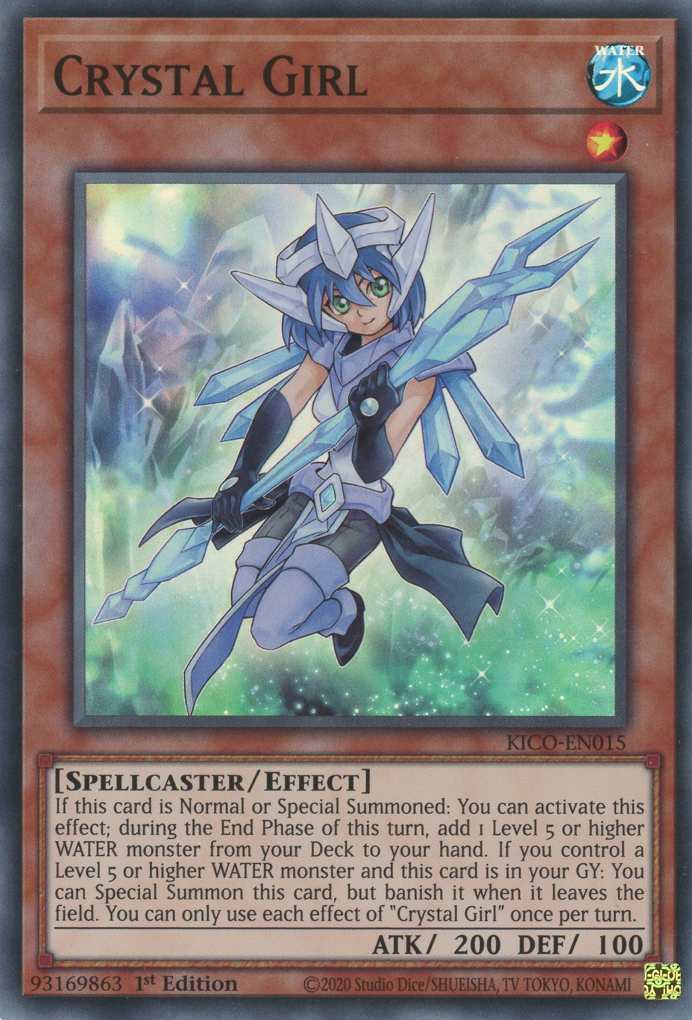 KICO-EN015 - Crystal Girl - Super Rare - Effect Monster - Kings Court