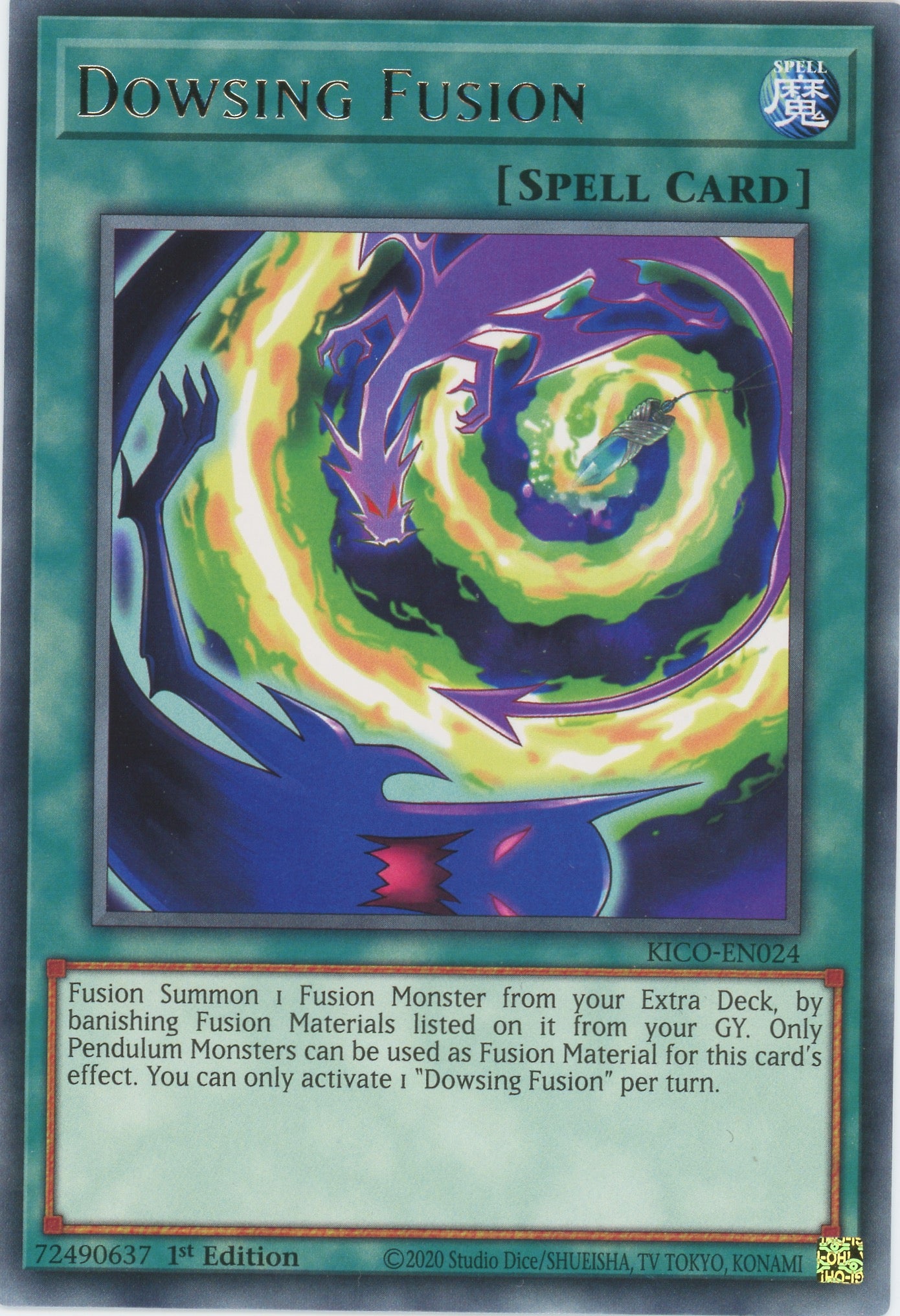 KICO-EN024 - Dowsing Fusion - Rare - Normal Spell - Kings Court