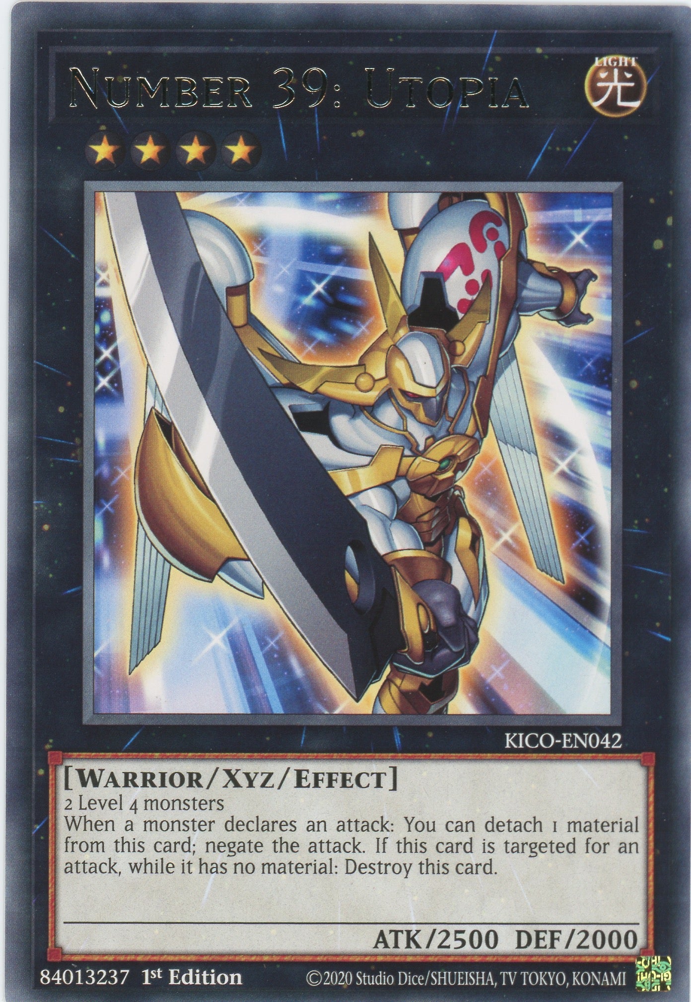 KICO-EN042 - Number 39: Utopia - Rare - Effect Xyz Monster - Kings Court