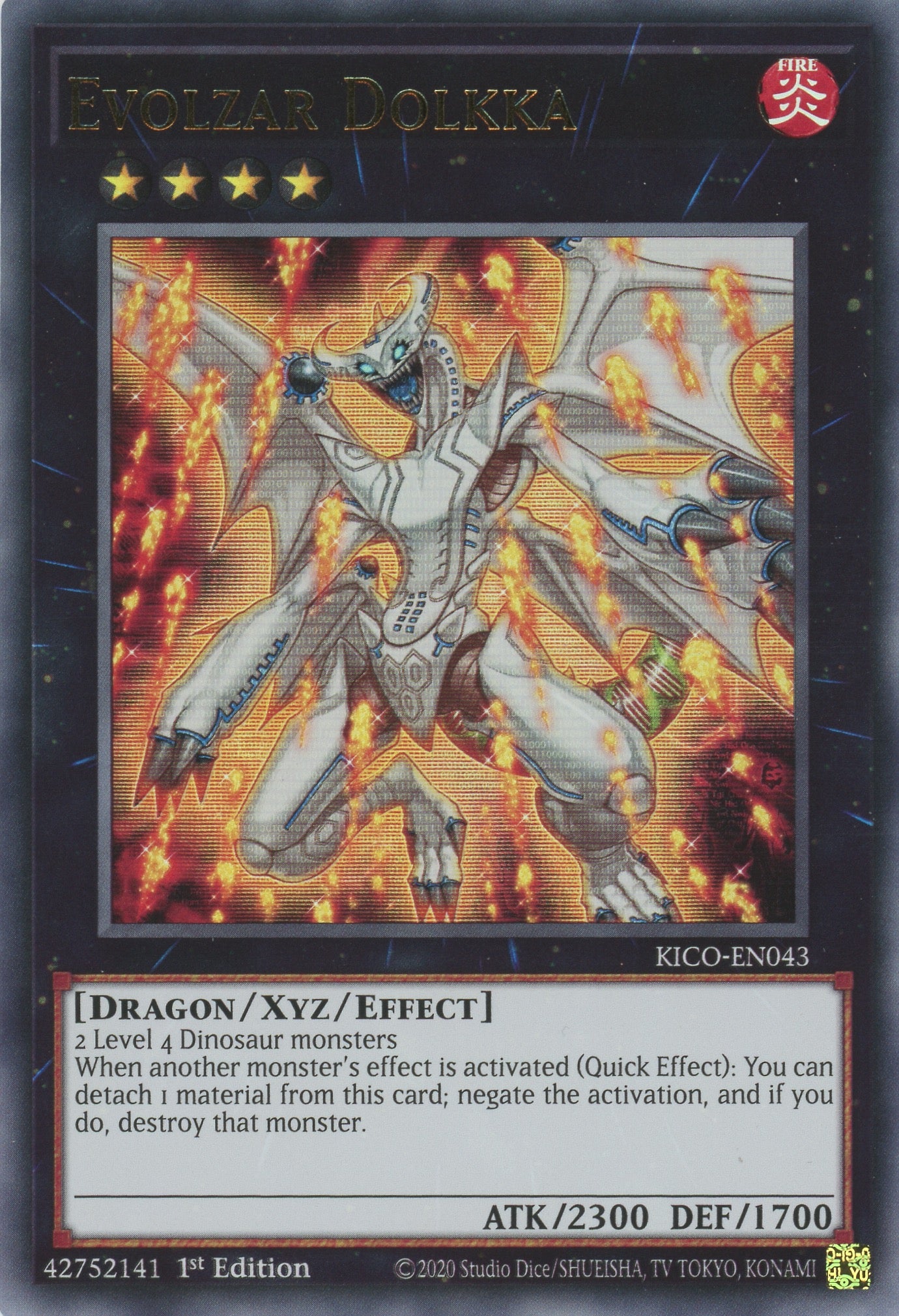 KICO-EN043 - Evolzar Dolkka - Ultra Rare - Effect Xyz Monster - Kings Court