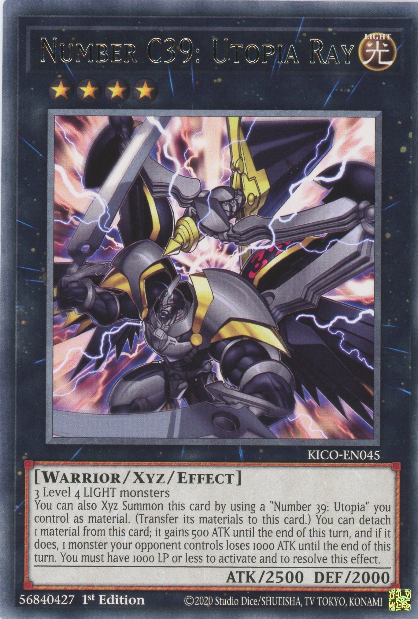 KICO-EN045 - Number C39: Utopia Ray - Rare - Effect Xyz Monster - Kings Court