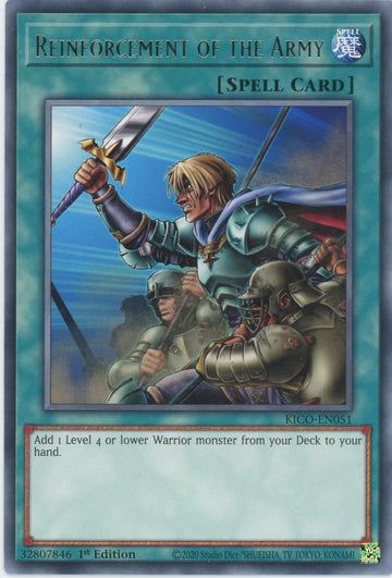KICO-EN051 - Reinforcement of the Army - Rare - King's Court