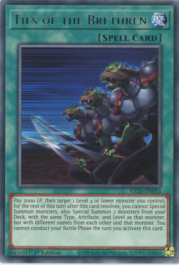 KICO-EN053 - Ties of the Brethren - Rare - King's Court