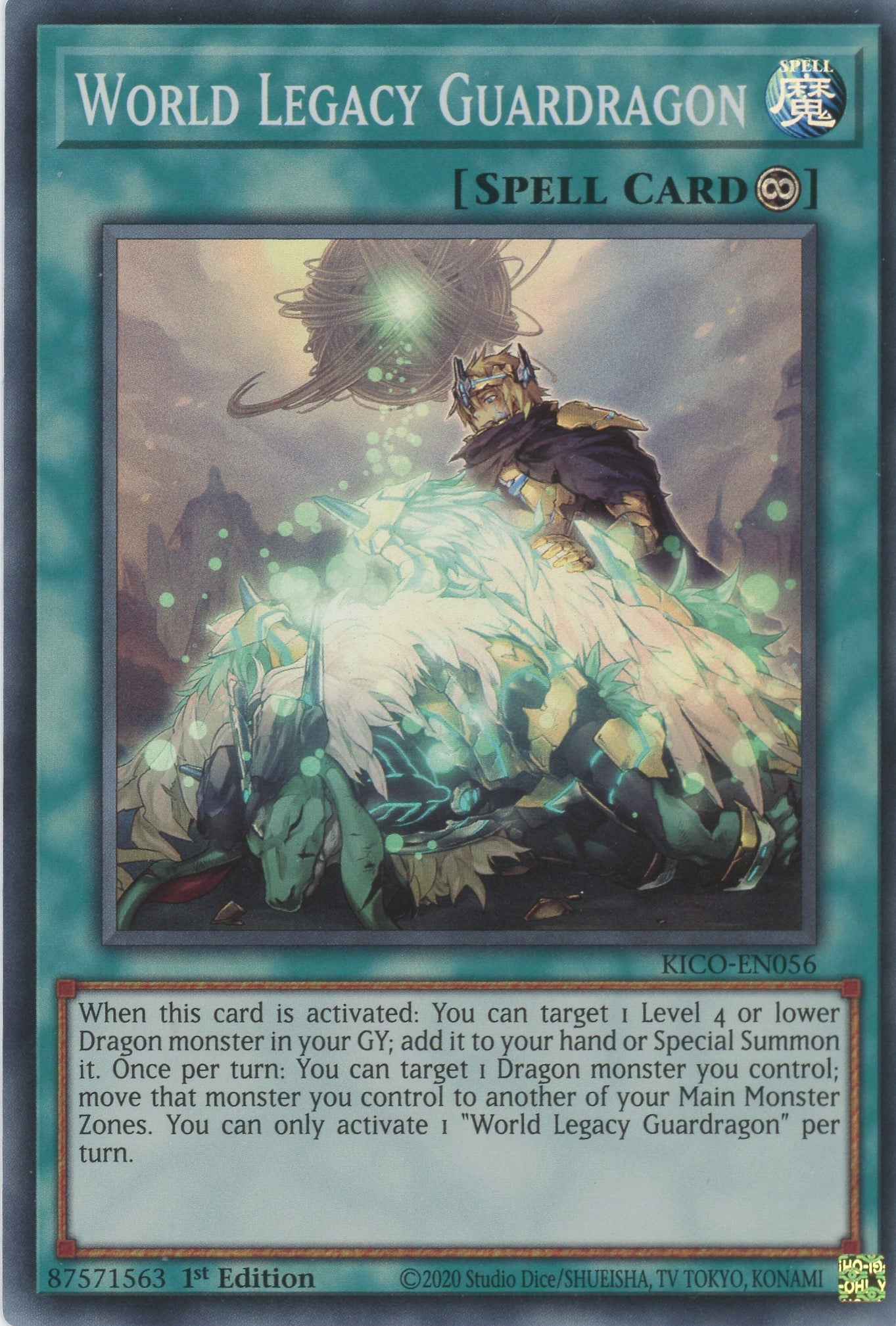 KICO-EN056 - World Legacy Guardragon - Super Rare - Continuous Spell - Kings Court