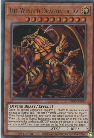 KICO-EN065 - The Winged Dragon of Ra - Ultra Pharaoh’s Rare - King's Court