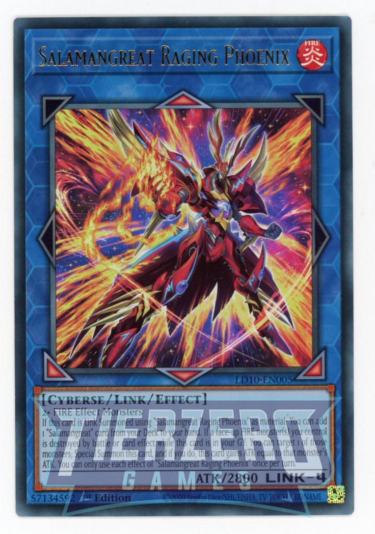 LD10-EN005 - Salamangreat Raging Phoenix - Ultra Rare - Effect Link Monster - Legendary Duelists 10 Soulburning Volcano