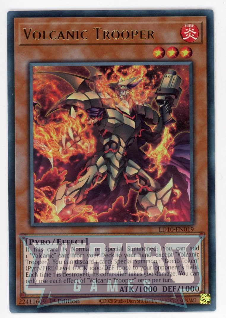 LD10-EN019 - Volcanic Trooper - Ultra Rare - Effect Monster - Legendary Duelists 10 Soulburning Volcano