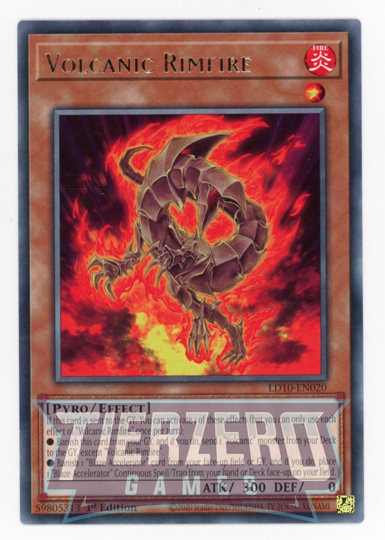 LD10-EN020 - Volcanic Rimfire - Rare - Effect Monster - Legendary Duelists 10 Soulburning Volcano