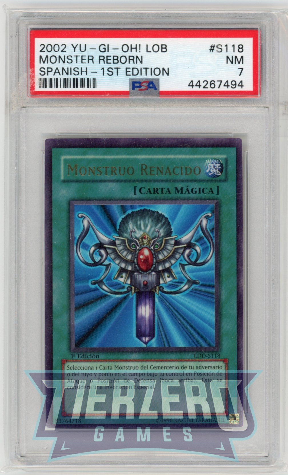 LDD-S118 - Monster Reborn - Ultra Rare - PSA 7