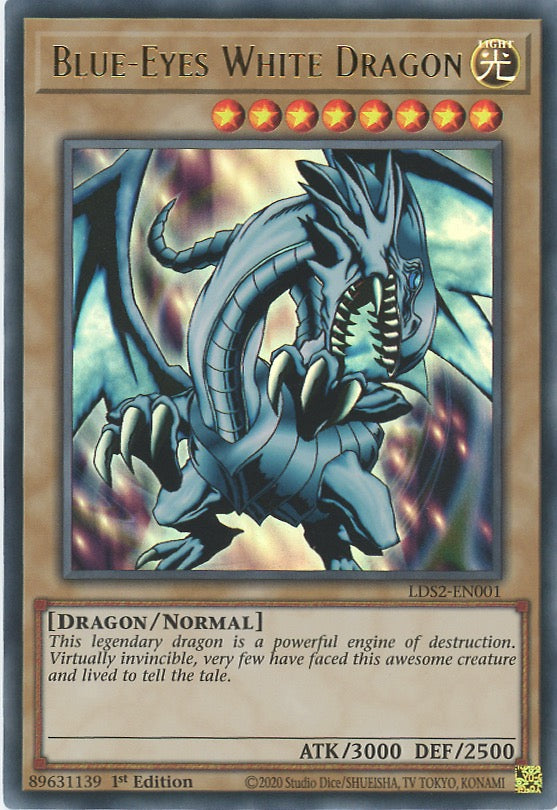LDS2-EN001 - Blue-Eyes White Dragon - Ultra Rare - Normal Monster - Legendary Duelists Season 2