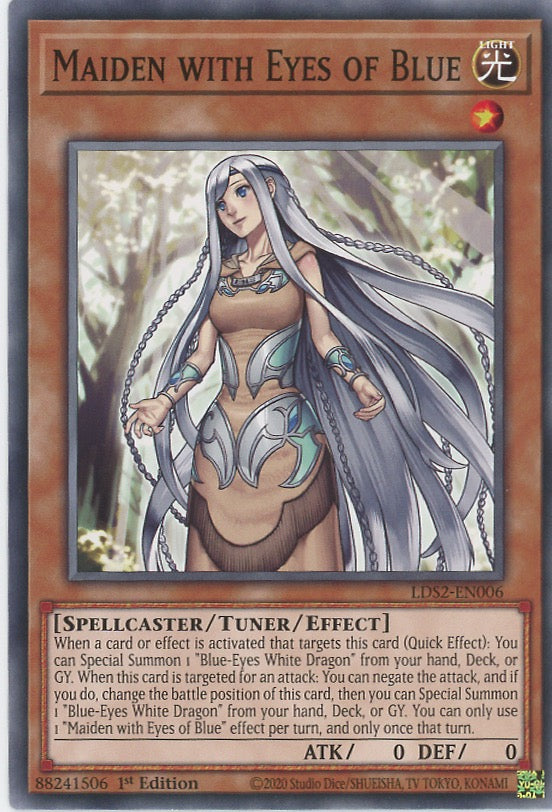 LDS2-EN006 - Maiden with Eyes of Blue - Common - Effect Tuner monster - Legendary Duelists Season 2