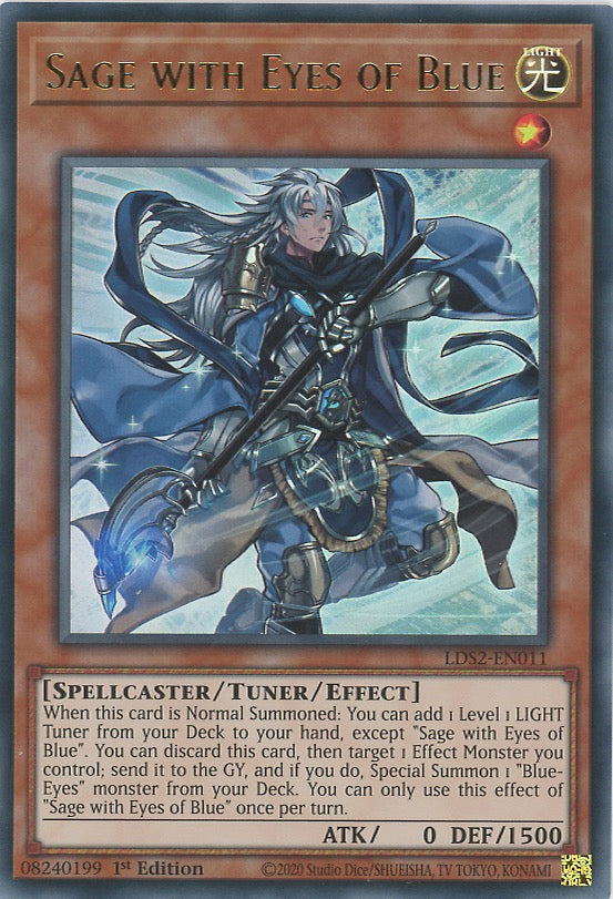 LDS2-EN011 - Sage with Eyes of Blue - Ultra Rare - Effect Tuner monster - Legendary Duelists Season 2