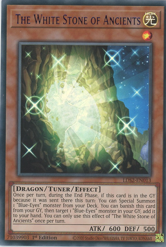 LDS2-EN013 - The White Stone of Ancients - Blue Ultra Rare - Effect Tuner monster - Legendary Duelists Season 2