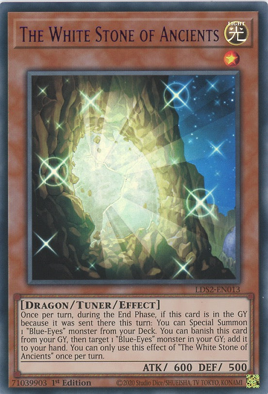 LDS2-EN013 - The White Stone of Ancients - Purple Ultra Rare - Effect Tuner monster - Legendary Duelists Season 2