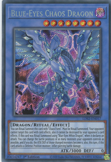 LDS2-EN017 - Blue-Eyes Chaos Dragon - Secret Rare - Legendary Duelists: Season 2