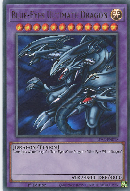 LDS2-EN018 - Blue-Eyes Ultimate Dragon - Ultra Rare - Fusion Monster - Legendary Duelists Season 2