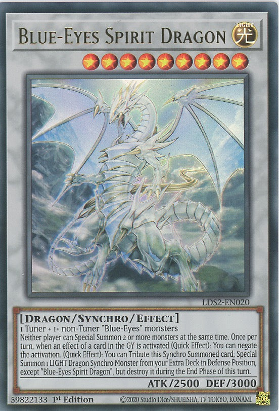 LDS2-EN020 - Blue-Eyes Spirit Dragon - Ultra Rare - Effect Synchro Monster - Legendary Duelists Season 2