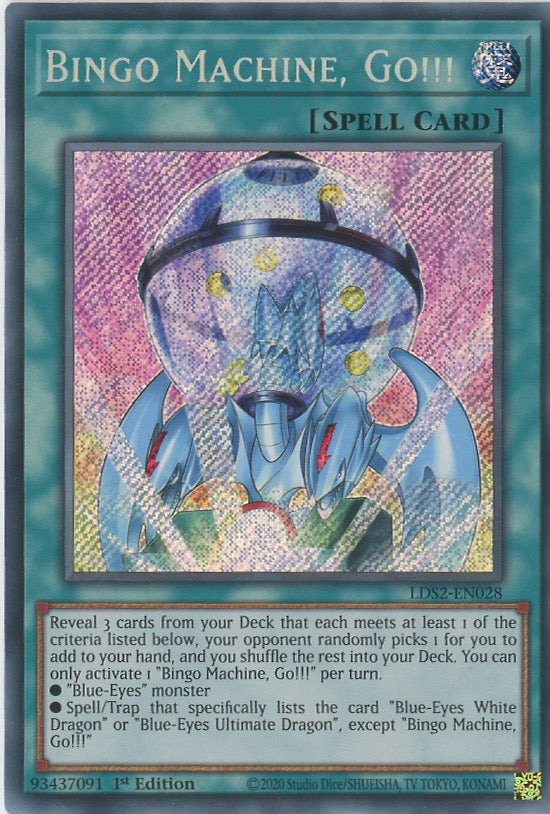 LDS2-EN028 - Bingo Machine, Go!!! - Secret Rare - Normal Spell - Legendary Duelists Season 2