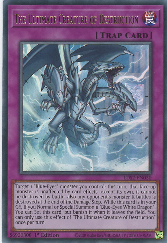 LDS2-EN030 - The Ultimate Creature of Destruction - Ultra Rare - Normal Trap - Legendary Duelists Season 2