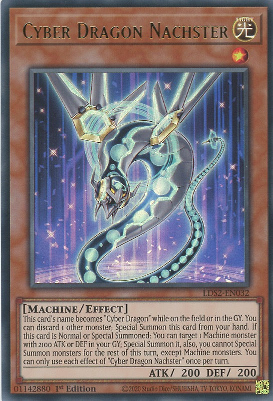 LDS2-EN032 - Cyber Dragon Nachster - Ultra Rare - Effect Monster - Legendary Duelists Season 2