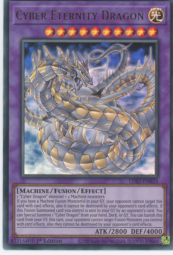 LDS2-EN033 - Cyber Eternity Dragon - Ultra Rare - Effect Fusion Monster - Legendary Duelists Season 2