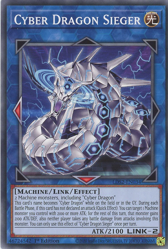 LDS2-EN034 - Cyber Dragon Sieger - Common - Effect Link Monster - Legendary Duelists Season 2