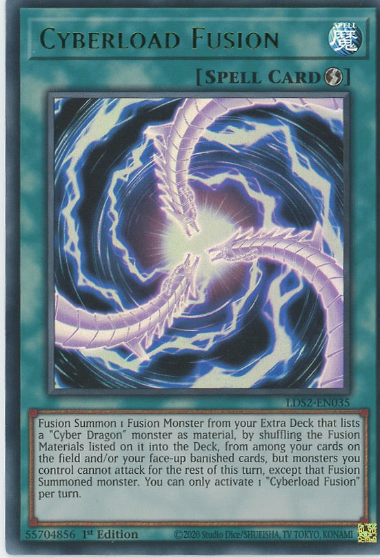 LDS2-EN035 - Cyberload Fusion - Green Ultra Rare - Quick-Play Spell - Legendary Duelists Season 2