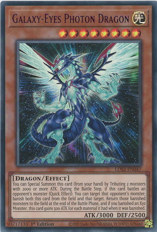 LDS2-EN047 - Galaxy-Eyes Photon Dragon - Purple Ultra Rare - Effect Monster - Legendary Duelists Season 2