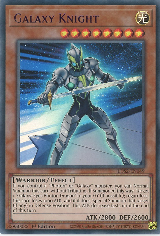 LDS2-EN049 - Galaxy Knight - Purple Ultra Rare - Effect Monster - Legendary Duelists Season 2