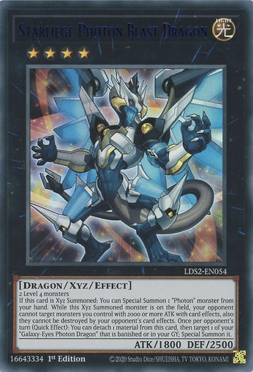 LDS2-EN054 - Starliege Photon Blast Dragon (Blue) - Ultra Rare - Legendary Duelists: Season 2