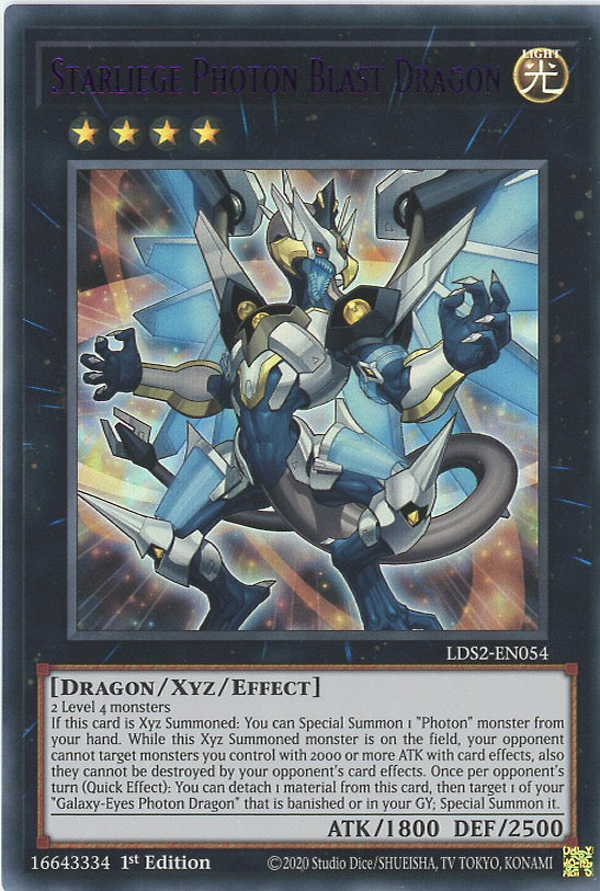 LDS2-EN054 - Starliege Photon Blast Dragon - Purple Ultra Rare - Effect Xyz Monster - Legendary Duelists Season 2