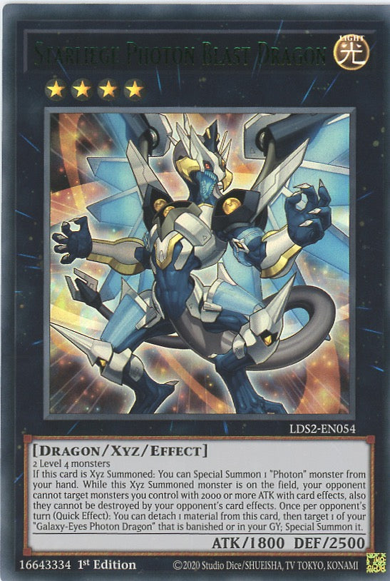 LDS2-EN054 - Starliege Photon Blast Dragon - Ultra Rare - Effect Xyz Monster - Legendary Duelists Season 2