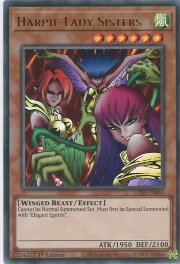 LDS2-EN065 - Harpie Lady Sisters - Ultra Rare - Legendary Duelists: Season 2