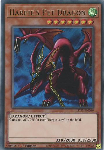 LDS2-EN066 - Harpie's Pet Dragon - Ultra Rare - Legendary Duelists: Season 2