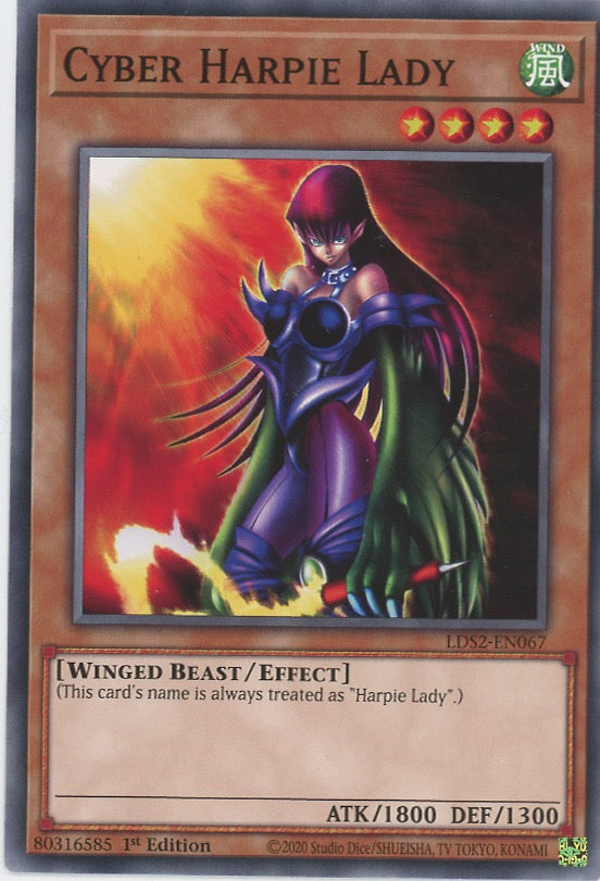 LDS2-EN067 - Cyber Harpie Lady - Common - Effect Monster - Legendary Duelists Season 2