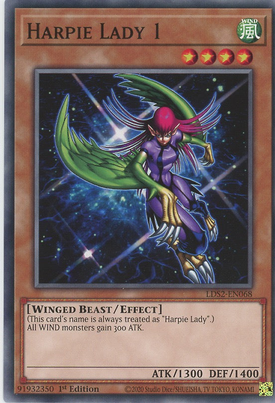 LDS2-EN068 - Harpie Lady 1 - Common - Effect Monster - Legendary Duelists Season 2